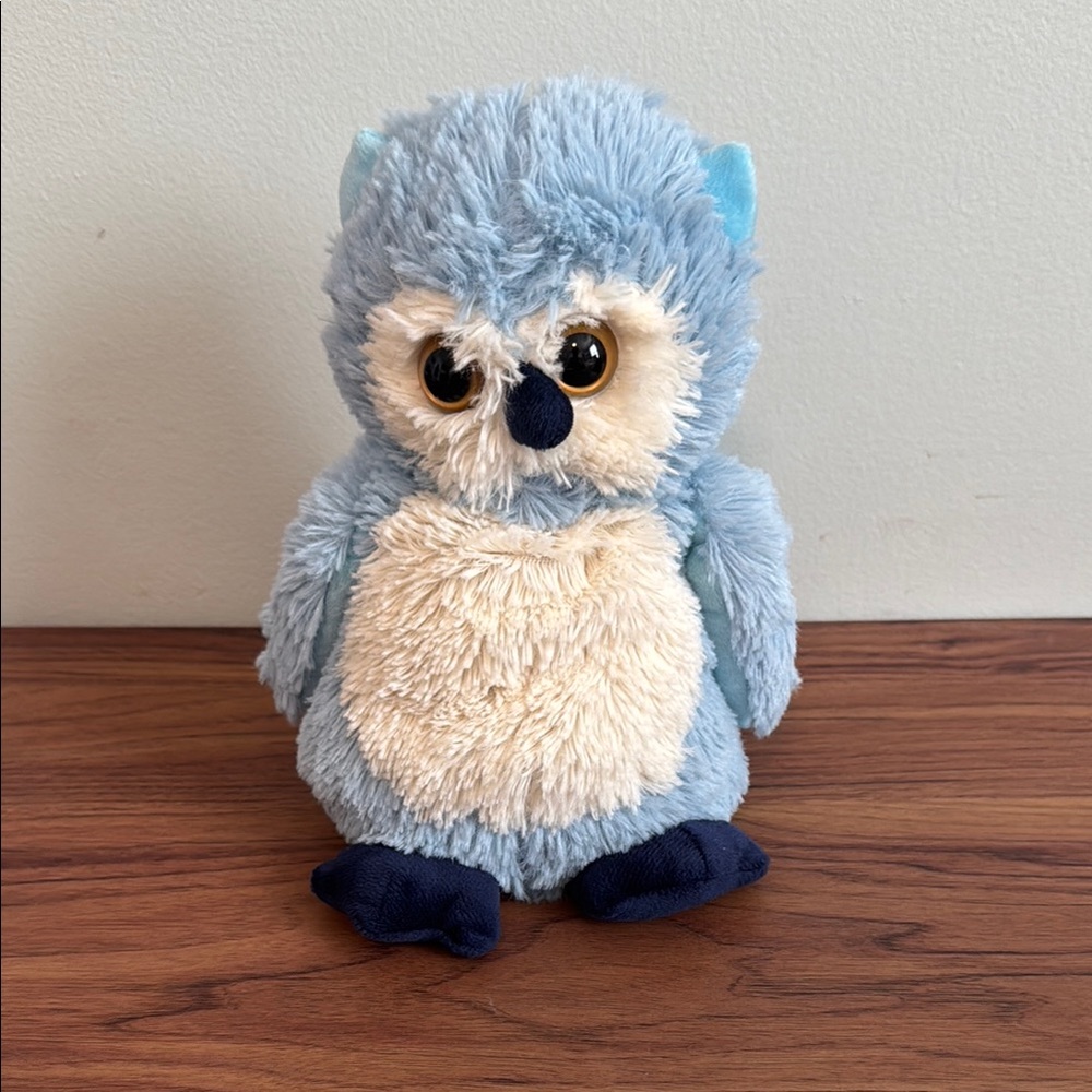 Welby Warming Buddies Blue Buckwheat Owl Plush